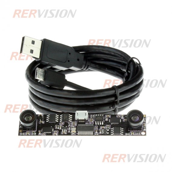 百萬(wàn)高清雙目USB攝像頭 3D模組模塊 雙鏡頭同步 人眼仿真視頻60幀